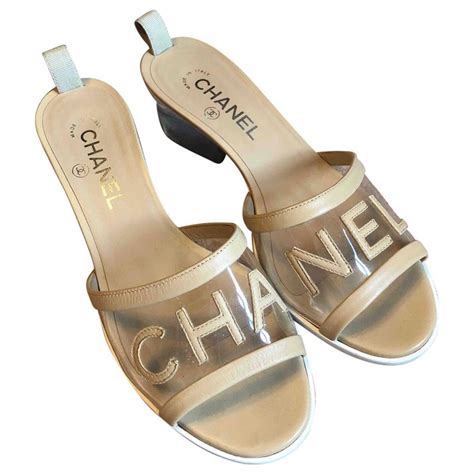 chanel white mule|chanel mules for women.